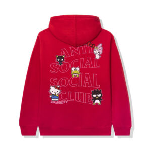 Anti Social Social Club x Hello Kitty and Friends Hoodie – Red